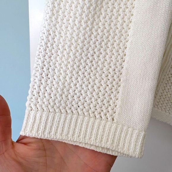 Sandro Scoop Neck Sweater with Fringe Size 8 - Picture 6 of 9